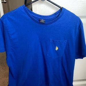 Ralph Lauren cropped blue shirt